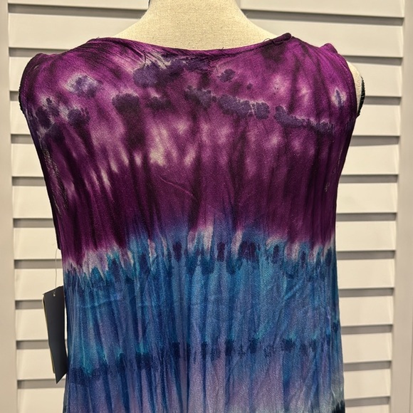 Just Love NWT embroidered Tie Die Dress/ Cover up flowy and very soft. - Picture 7 of 10